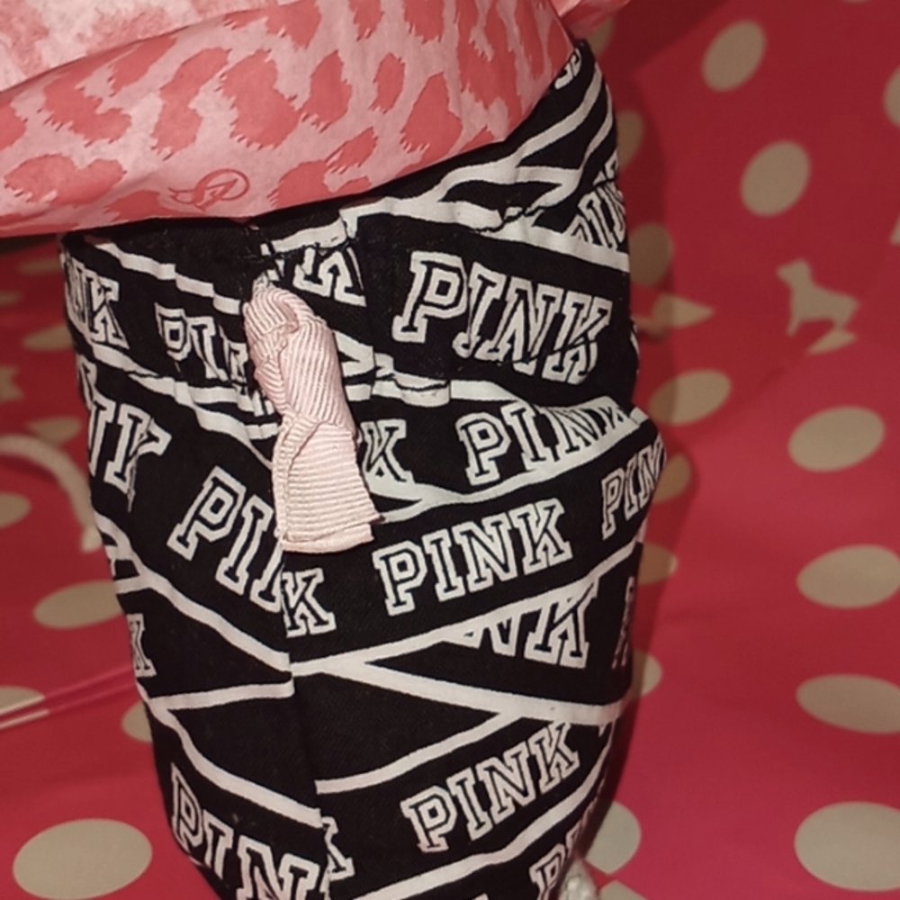 PINK mini bag, black & white